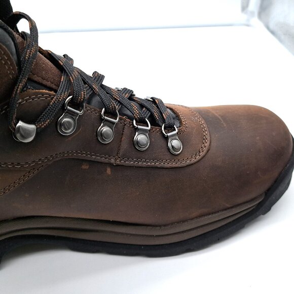 Timberland Men's Flume Mid Waterproof Hiking Boot, Dark Brown - Size 11.5 - Picture 13 of 16